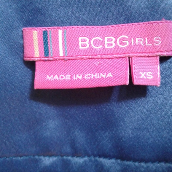 BCBGGirls Blue & Black empire waist dress - Picture 8 of 8